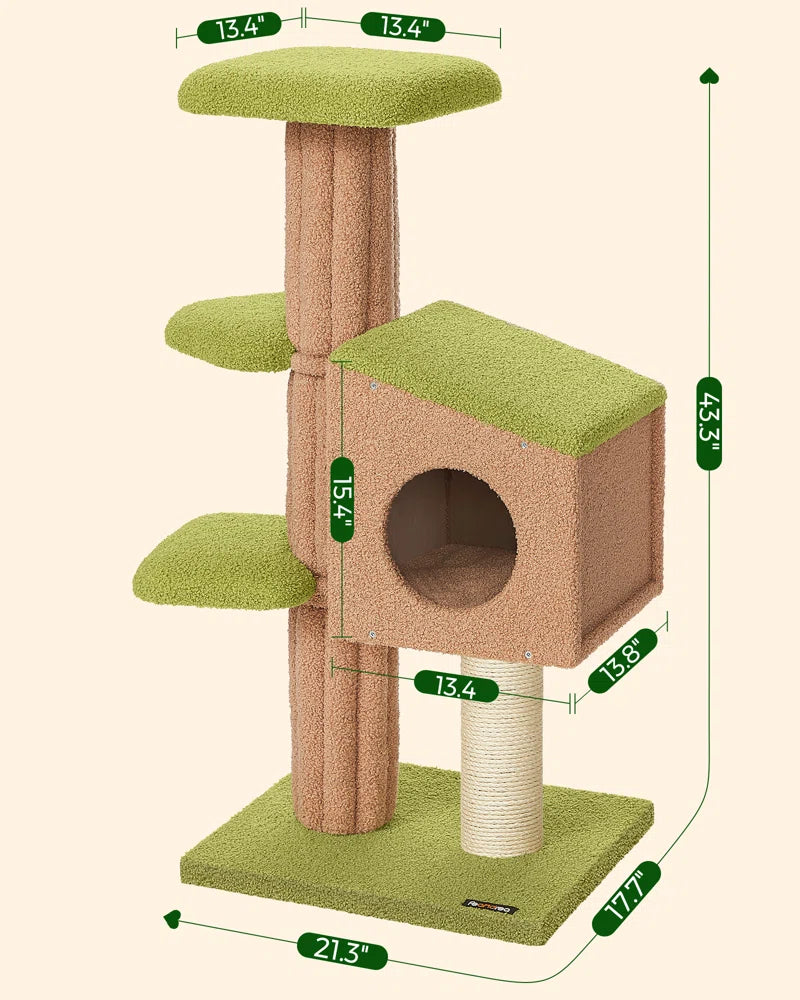 Timms 43.31'' H Cat Tree