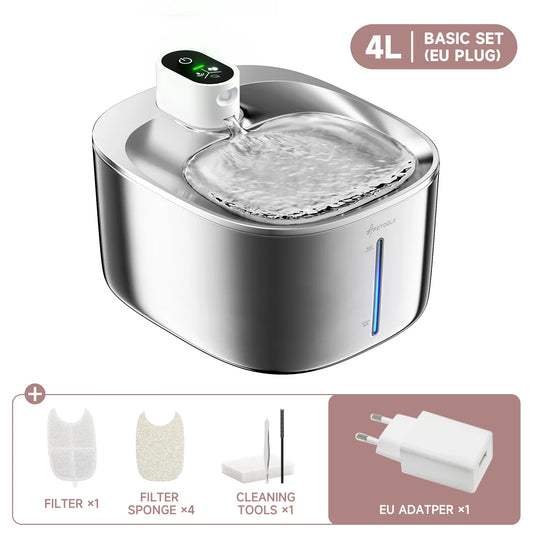 4L Automatic Wireless Cat and Dog Water Fountain with Sensor Technology
