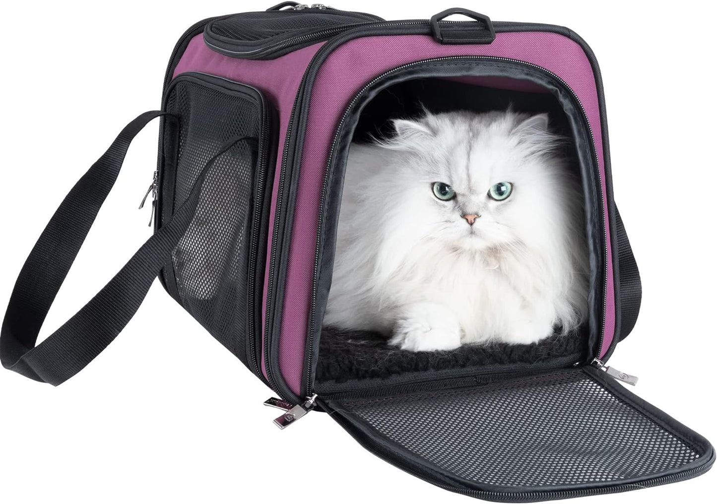 Soft Cute Travel Pet Carrier Bag for Medium Cats, Kitty and Puppy, Fantasy Pink, M